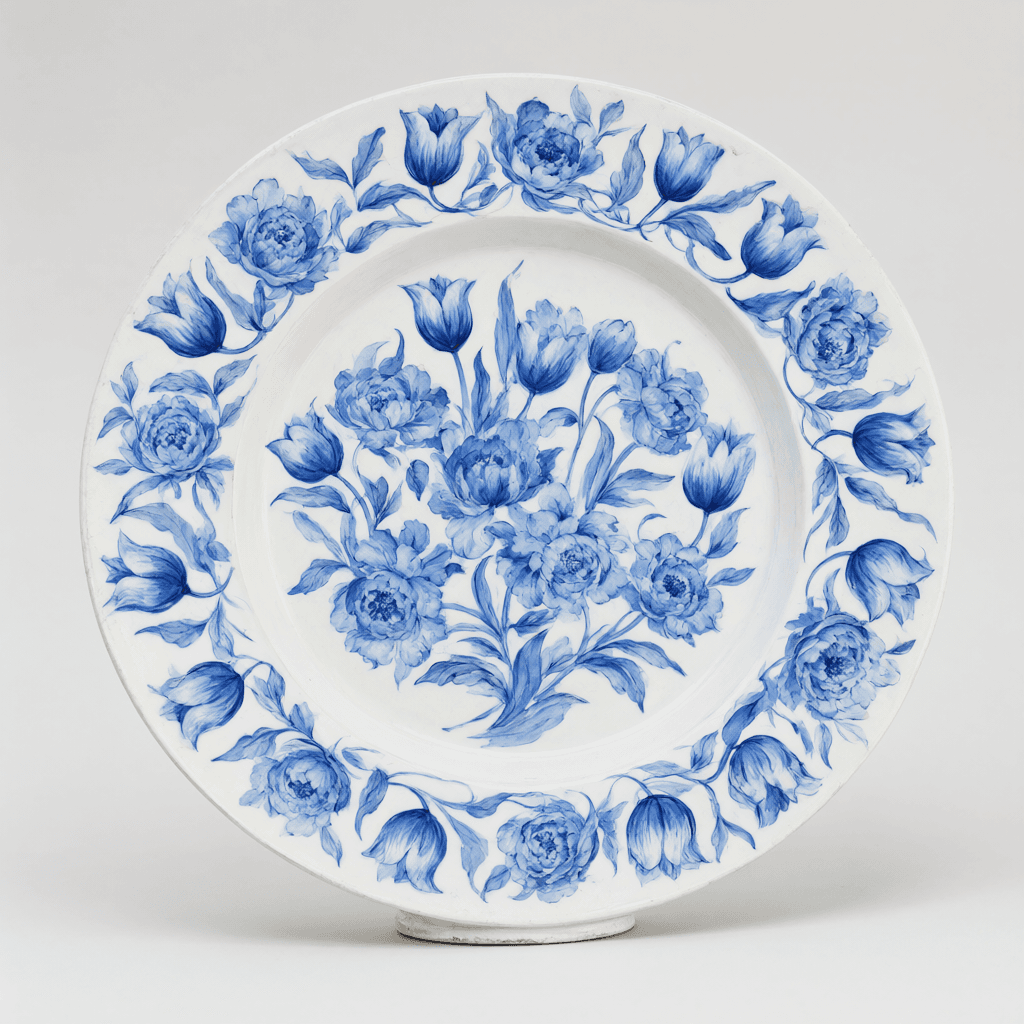 Delft Tulip Platter